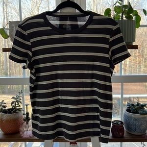 American Eagle Striped short sleeve tee